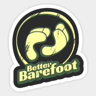 Better Barefoot - Faded Orange Sticker